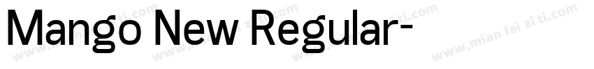 Mango New Regular字体转换